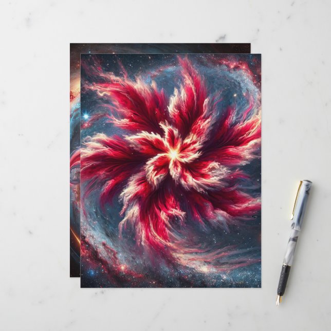 Blumengalaxie Poinsettia Bücher (Vorderseite/Rückseite Beispiel)