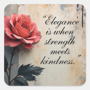 Blumengalerie  quadratischer aufkleber