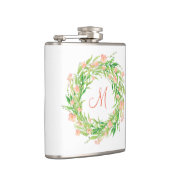 Blumengarn mit Monogramm Flachmann (Rechts)