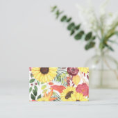 Blumengarn Visitenkarte (Stehend Vorderseite)