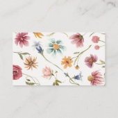 Blumengarnitur Tea Babydusche Bücher für Babykarte Begleitkarte (Rückseite)