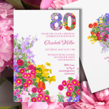 Blumengarten 80. Geburtstag - Elegantes Garden Par