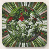 Blumengarten Abstrakte Blumenstrasse Untersetzer S (Vorderseite)