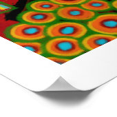 Blumengarten, Abstrakte digitale Malerei Poster (Ecke)
