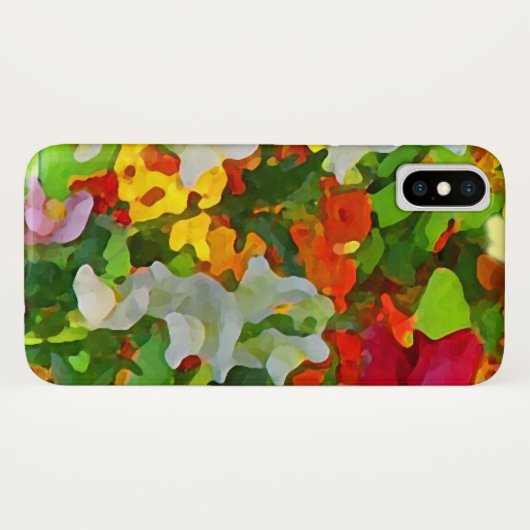 Blumengarten Abstraktes iPhone X Fall Case-Mate iPhone Hülle (Rückseite (Horizontal))