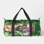 Blumengarten Antiker Stuhl Personalisiert Duffle Bag (Vorderseite)