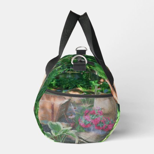 Blumengarten Antiker Stuhl Personalisiert Duffle Bag (Rechts)