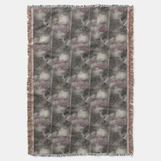 Blumengarten Antiquitätenstuhl Art Pattern Decke (Vorderseite Vertikal)