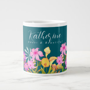 Blumengarten Aquamarin Jumbo-Tasse