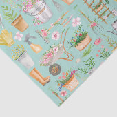 Blumengarten Aquarell Gartenmuster Seidenpapier (Ausschnitt)