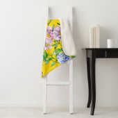 Blumengarten Aquarellmuster Sherpadecke (Beispiel)