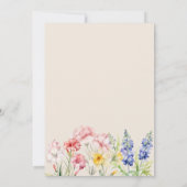 Blumengarten Arch Whimsical Beige 76. Geburtstag Einladung (Rückseite)