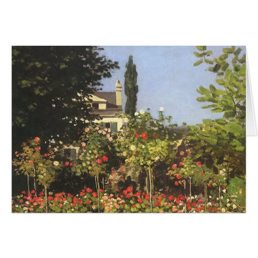 Blumengarten auf Sainte-Adresse von Claude Monet (Vorderseite (Horizontal))