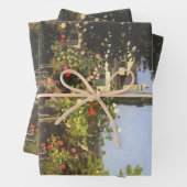Blumengarten auf Sainte-Adresse von Claude Monet Geschenkpapier Set (Beispiel)