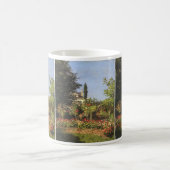 Blumengarten auf Sainte-Adresse von Claude Monet Kaffeetasse (Mittel)