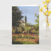 Blumengarten auf Sainte-Adresse von Claude Monet Karte (Gelbe Blume)