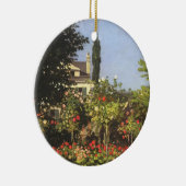 Blumengarten auf Sainte-Adresse von Claude Monet Keramikornament (Rechts)