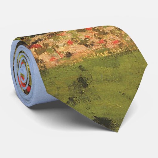 Blumengarten auf Sainte-Adresse von Claude Monet Krawatte (Gerollt)