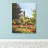 Blumengarten auf Sainte-Adresse von Claude Monet Leinwanddruck (Insitu (Holzboden))