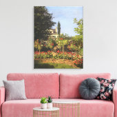 Blumengarten auf Sainte-Adresse von Claude Monet Leinwanddruck (Insitu (Wohnzimmer))