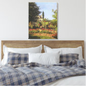 Blumengarten auf Sainte-Adresse von Claude Monet Leinwanddruck (Insitu (Schlafzimmer))