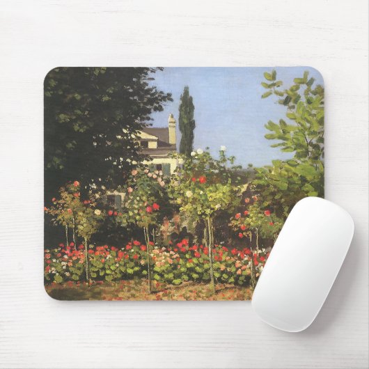 Blumengarten auf Sainte-Adresse von Claude Monet Mousepad (Mit Mouse)
