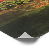 Blumengarten auf Sainte-Adresse von Claude Monet Poster (Ecke)