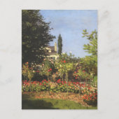 Blumengarten auf Sainte-Adresse von Claude Monet Postkarte (Vorderseite)