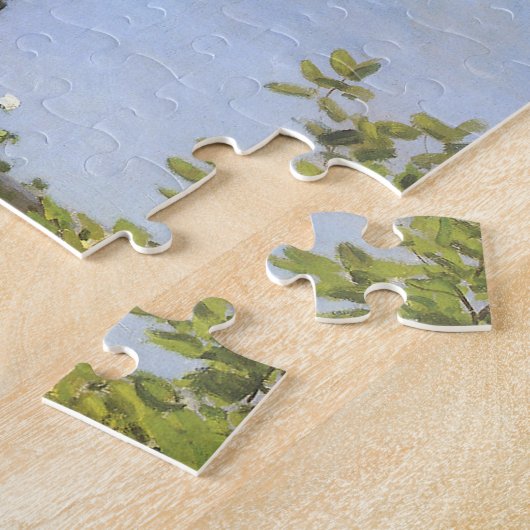 Blumengarten auf Sainte-Adresse von Claude Monet Puzzle (Seite)