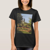 Blumengarten auf Sainte-Adresse von Claude Monet T-Shirt (Vorderseite)