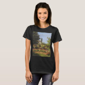 Blumengarten auf Sainte-Adresse von Claude Monet T-Shirt (Vorne ganz)