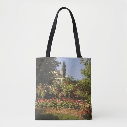 Blumengarten auf Sainte-Adresse von Claude Monet Tasche (Vorderseite)