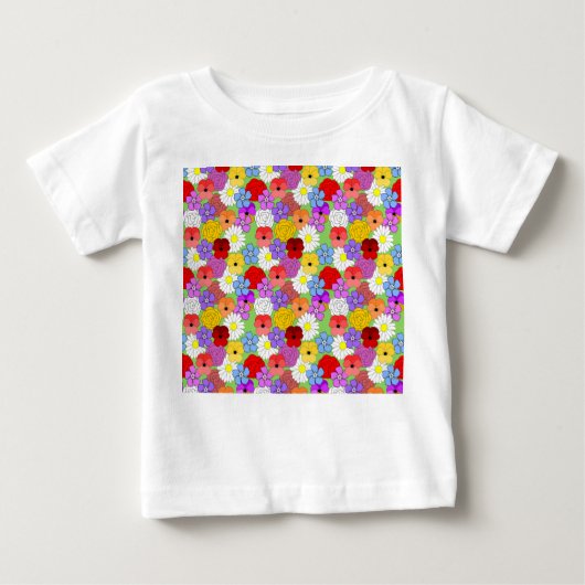 Blumengarten Baby T-shirt (Vorderseite)