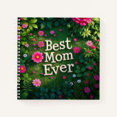 Blumengarten Beste Mutter je Notizblock (Vorderseite)