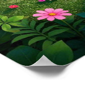 Blumengarten Beste Mutter je Poster (Ecke)