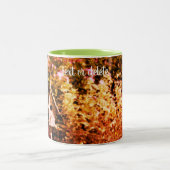 Blumengarten Bird House Personalisiert Zweifarbige Tasse (Mittel)