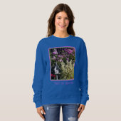 Blumengarten Birdhouse Malerei Personalisiert Sweatshirt (Vorne ganz)