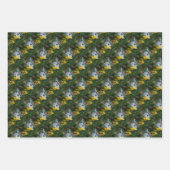 Blumengarten Birdhouse Natur Art Muster Geschenkpapier Set (Vorderseite 3)