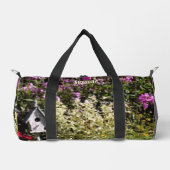 Blumengarten Birthaus Personalisierte Kunst Duffle Bag (Vorderseite)