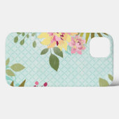 Blumengarten, blauer Hintergrund Case-Mate iPhone Hülle (Rückseite (Horizontal))