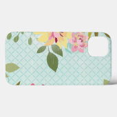 Blumengarten, blauer Hintergrund Case-Mate iPhone Hülle (Rückseite (Horizontal))