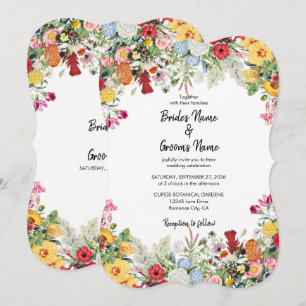 Blumengarten Blume Einladung Hochzeit