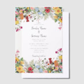 Blumengarten Blume Einladung Hochzeit (Versetzt)