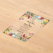 Blumengarten Blume Einladung Hochzeit (Ablage )