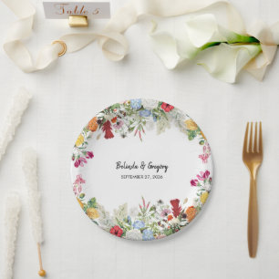 Blumengarten Blume Hochzeit Pappteller