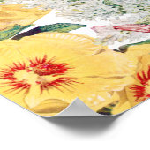 Blumengarten-Blume Hochzeitsdiagramm Poster (Ecke)