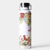 Blumengarten Blume Individuelle Name Trinkflasche (Rückseite)