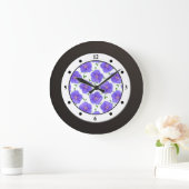 Blumengarten Blume Moderne Ziffern Große Wanduhr (Zuhause)