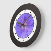 Blumengarten Blume Moderne Ziffern Große Wanduhr (Winkel)