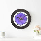 Blumengarten Blume Moderne Ziffern Große Wanduhr (Zuhause)